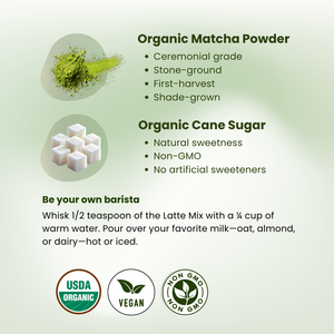 Organic Ceremonial Grade Matcha Latte